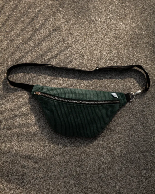 Bauchtasche Cord Petrol
