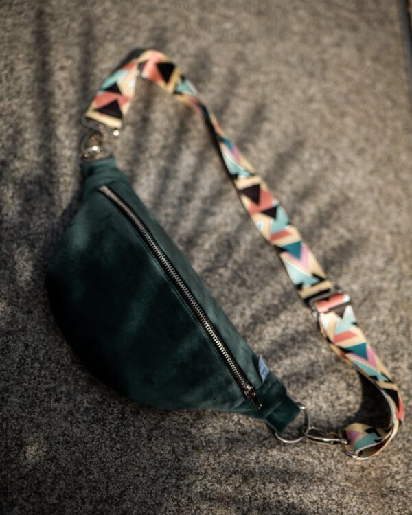 Moderne Bauchtasche, Einzelstück, Samt