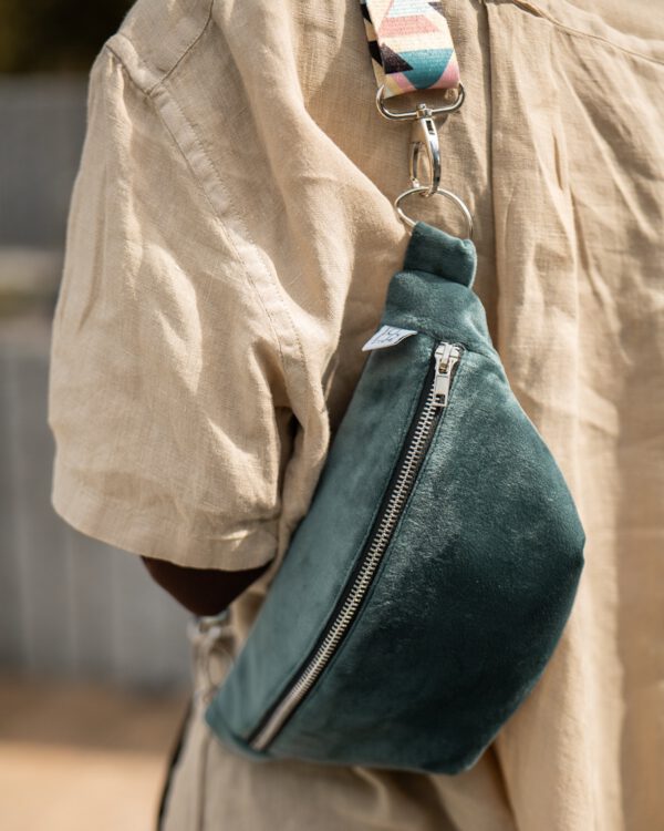 Moderne Bauchtasche, Einzelstück, Samt