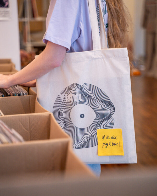 Vinyl Jutebeutel