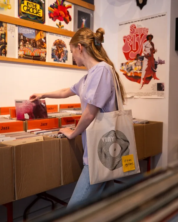 Vinyl Jutebeutel – Bild 3