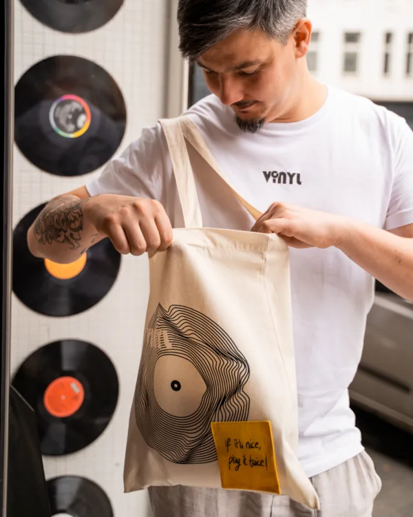 Vinyl Jutebeutel – Bild 2