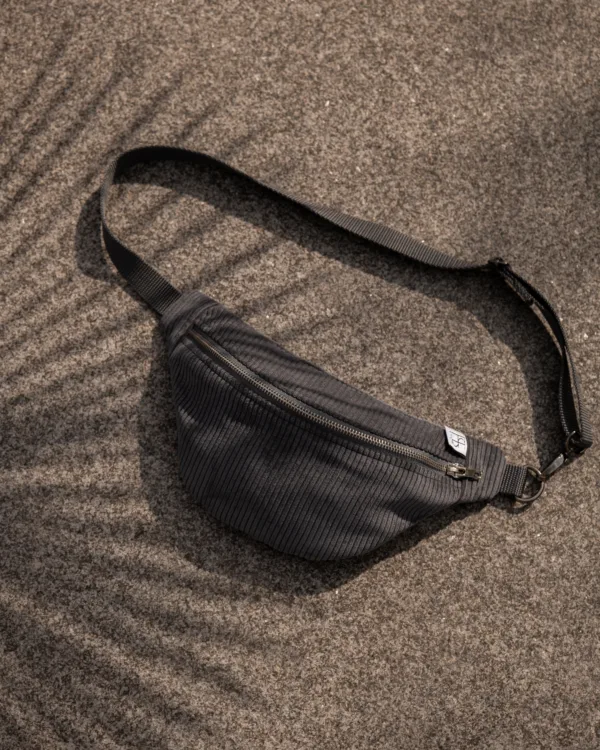 Bauchtasche Cord Grau