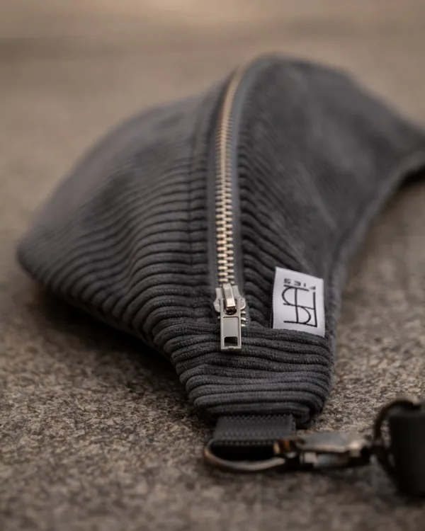 Bauchtasche Cord Grau – Bild 2