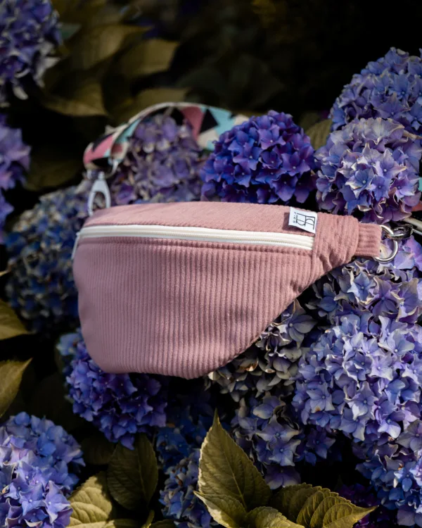 Bauchtasche Cord Altrosa
