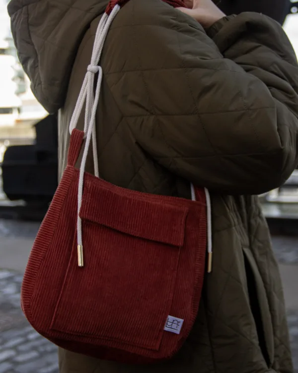 Umhängetasche rostrot Cord Umhängetasche Rostrot