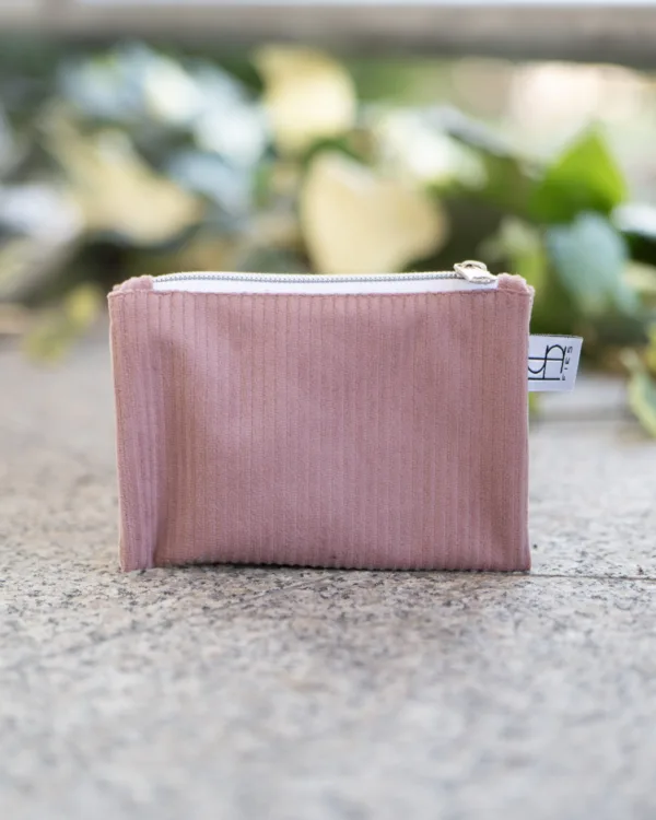 Geldbeutel Cord Altrosa