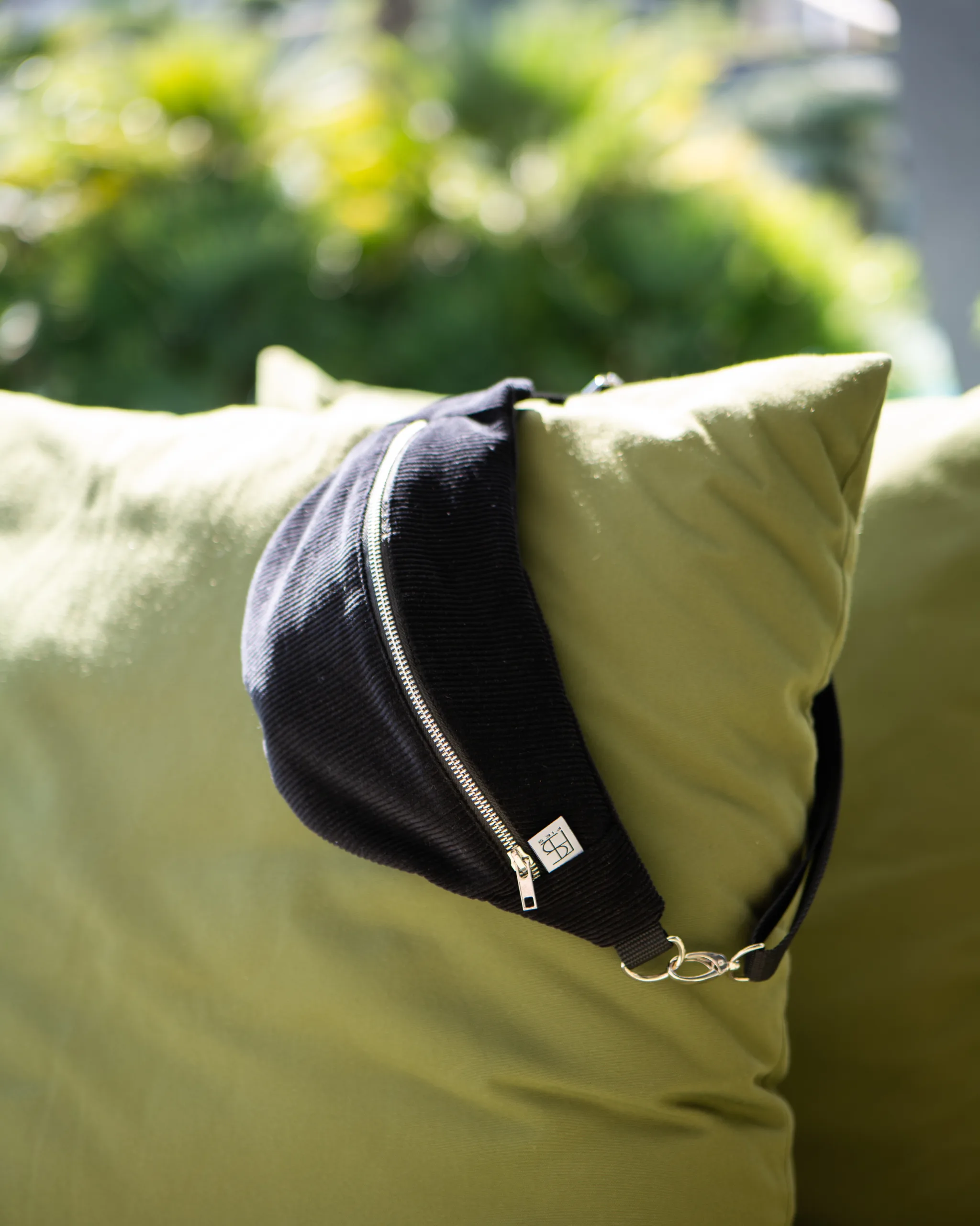 Bauchtasche Cord Schwarz